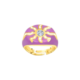Sunshine Enamel Pinky Ring