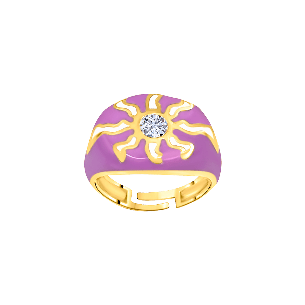 Sunshine Enamel Pinky Ring