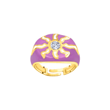 Sunshine Enamel Pinky Ring