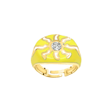 Sunshine Enamel Pinky Ring