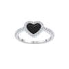 Love Heart Enamel Ring