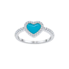 Love Heart Enamel Ring