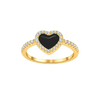 Love Heart Enamel Ring