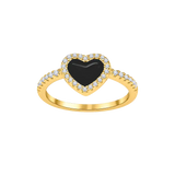 Love Heart Enamel Ring