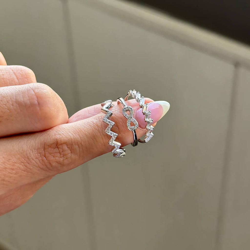 Zig Zag Diamond Ring