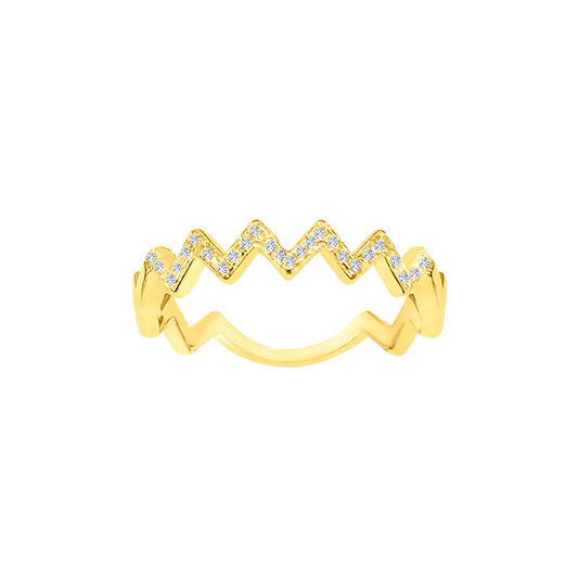 Zig Zag Diamond Ring