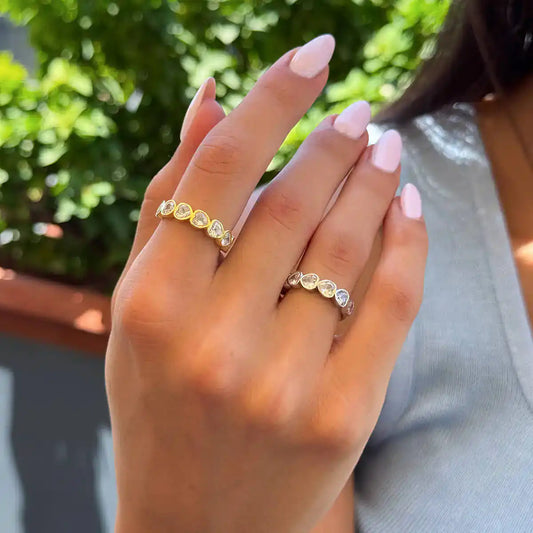 Heart Diamonds Ring