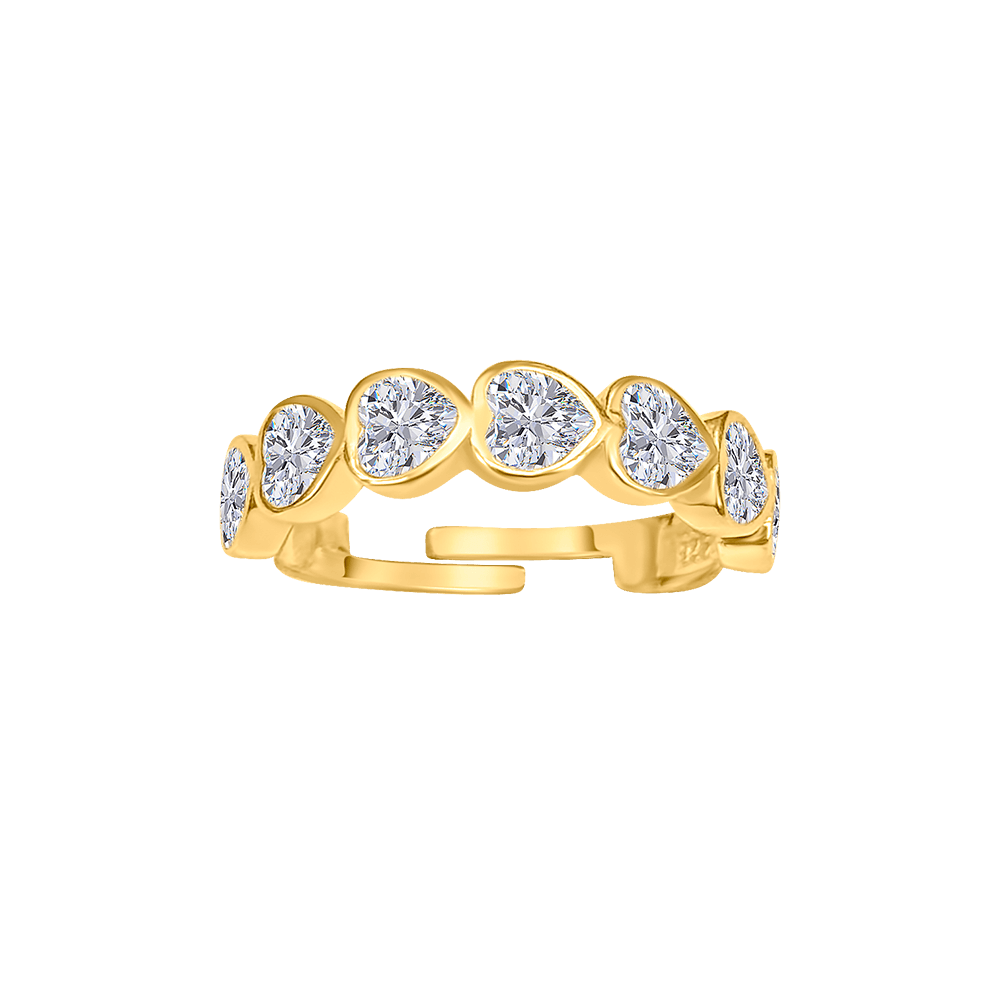 Heart Diamonds Ring