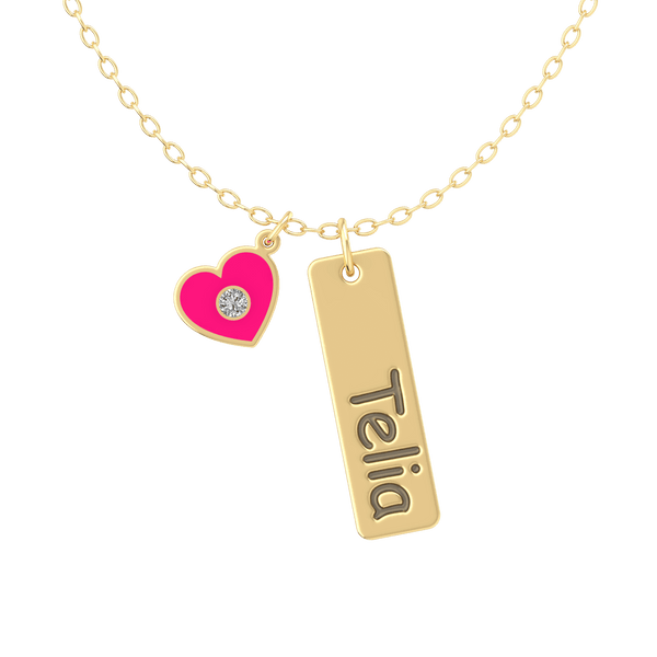 Baby Bar Name Gold 18K Necklace