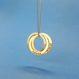 Interlocked Hoops Necklace
