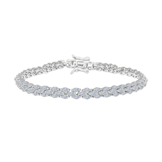 Snake Diamond Tennis Bracelet