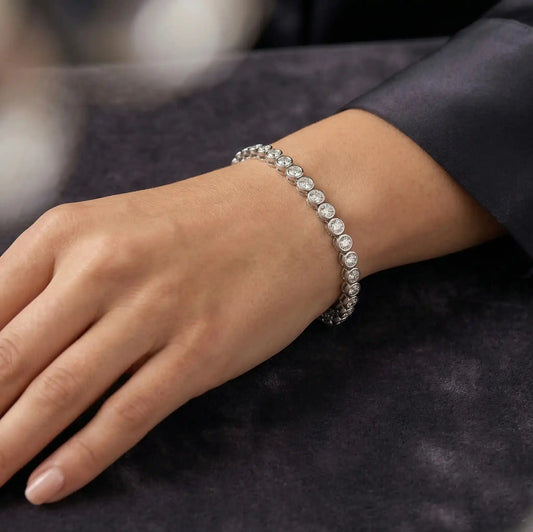 4 mm Round Diamond Tennis Bracelet