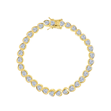 Heart Diamonds Tennis Bracelet
