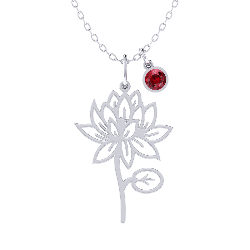 Birth Flower Gold 18K Necklace