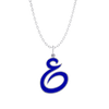 Arabic Initial Enamel Necklace