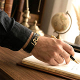 Arabic Name Men's Leather Bracelet