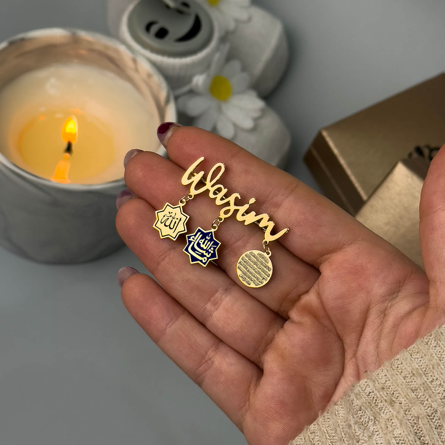 Baby Name Brooch