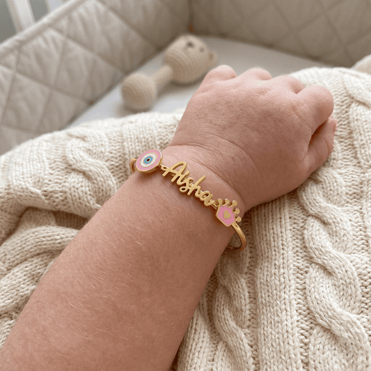 Baby Name Bangle Bracelet