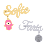 Baby Name Brooch