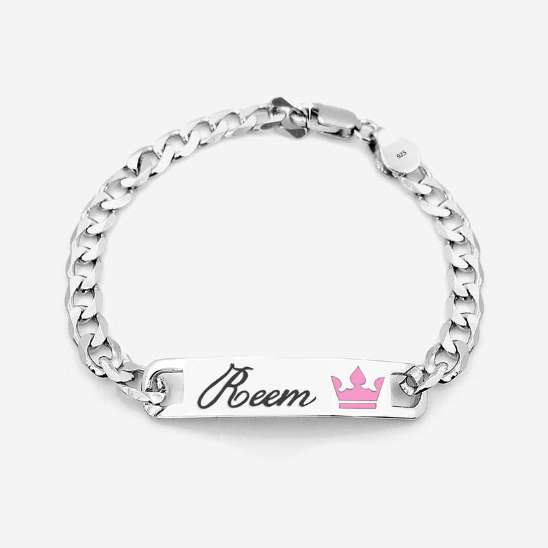 Baby Name Silver Bracelet