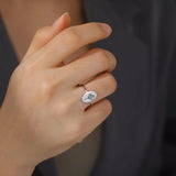 Birth Flower Oval Ring