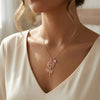 Birth Flower Birthstone Necklace