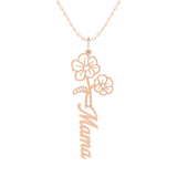 Birth Flower Mama Necklace