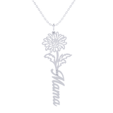 Birth Flower Mama Necklace