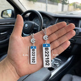 Lebanon Car Plate Keychain