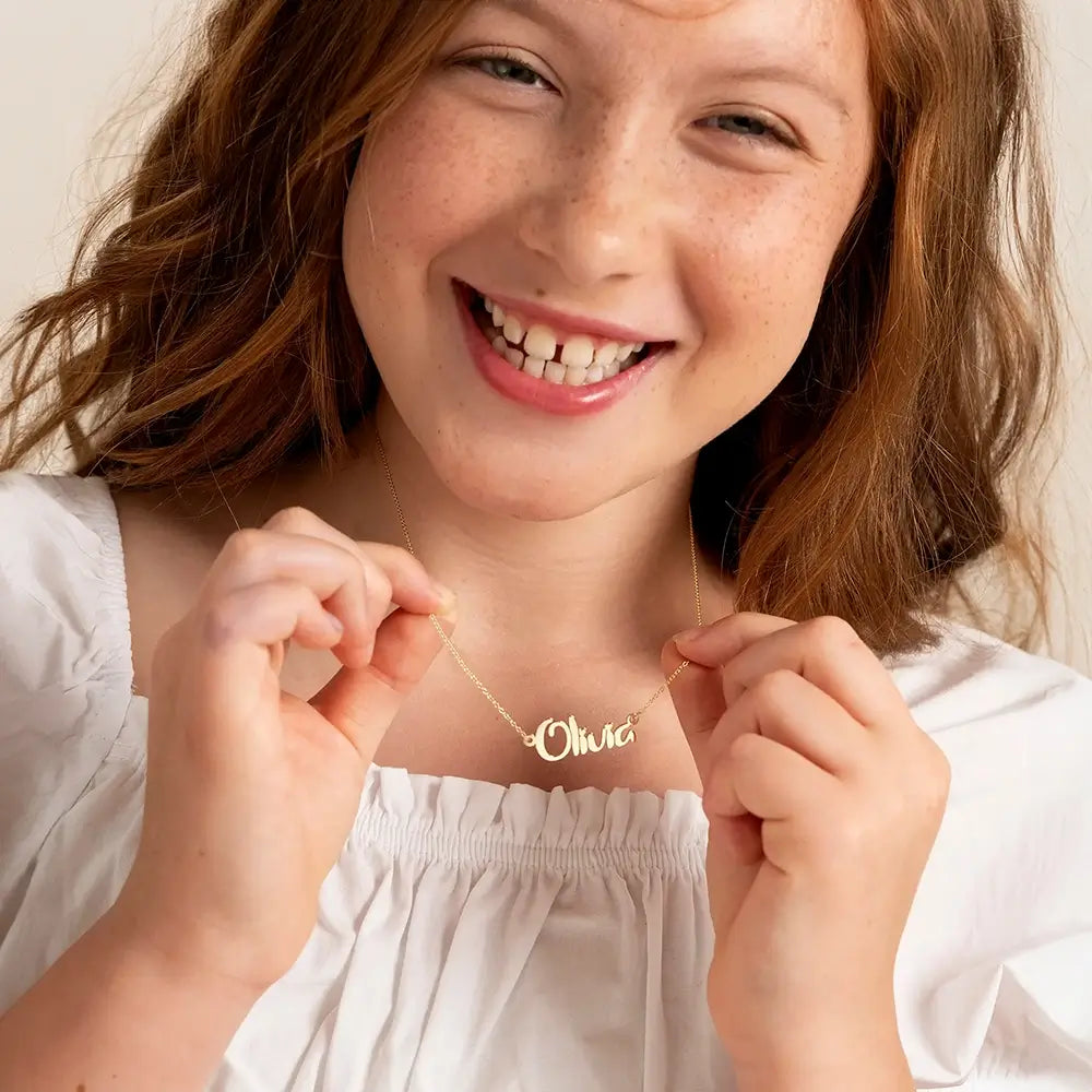 Baby Kids Name Necklace