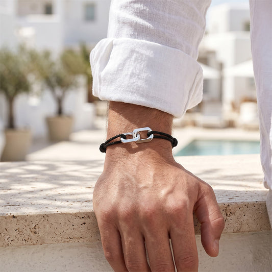 Chunky Links Cord Bracelet