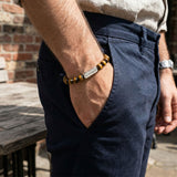 Cubic Bar Beads Bracelet