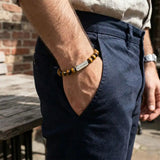 Cubic Bar Beads Bracelet