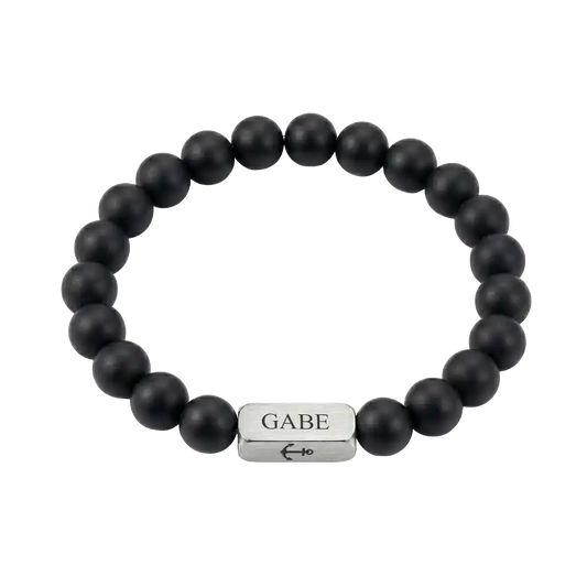 Cubic Bar Beads Bracelet