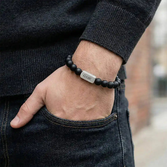 Cubic Bar Beads Bracelet