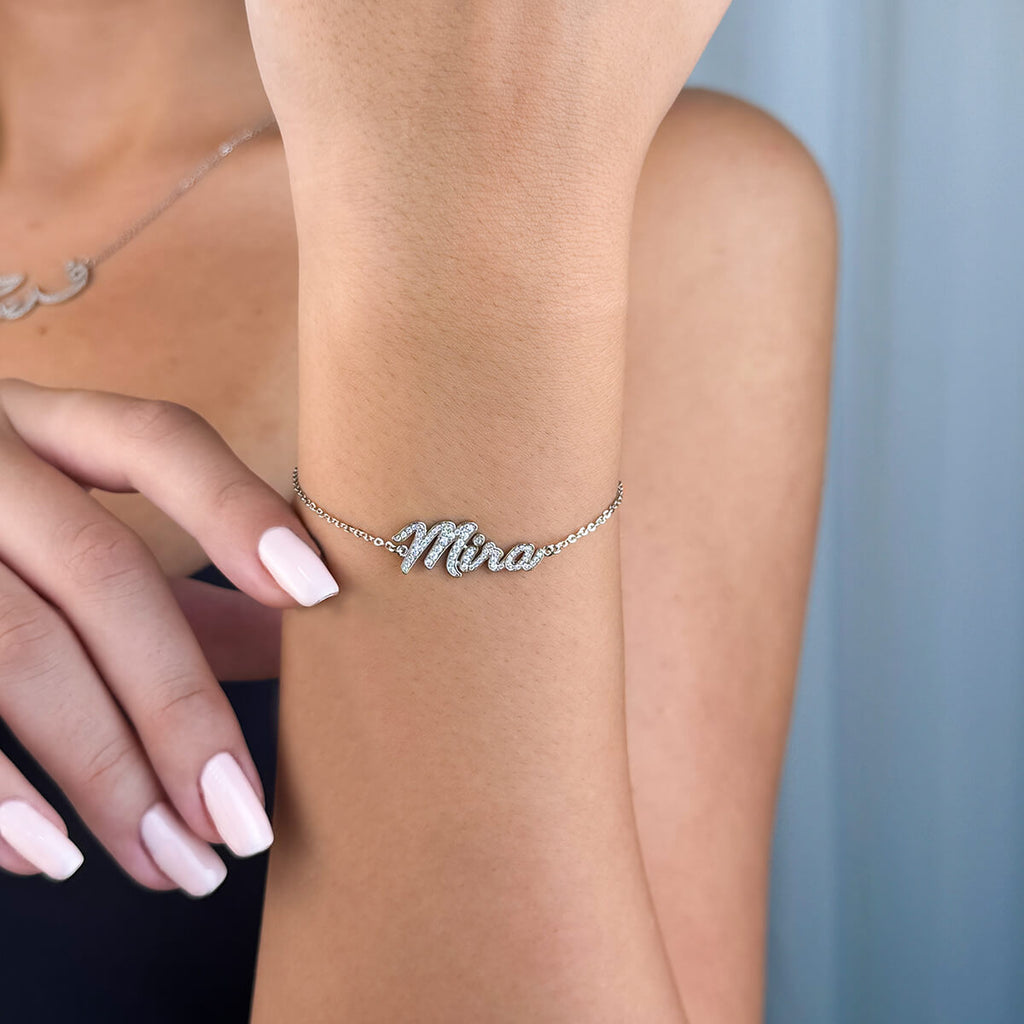 Custom Name Diamond Bracelet