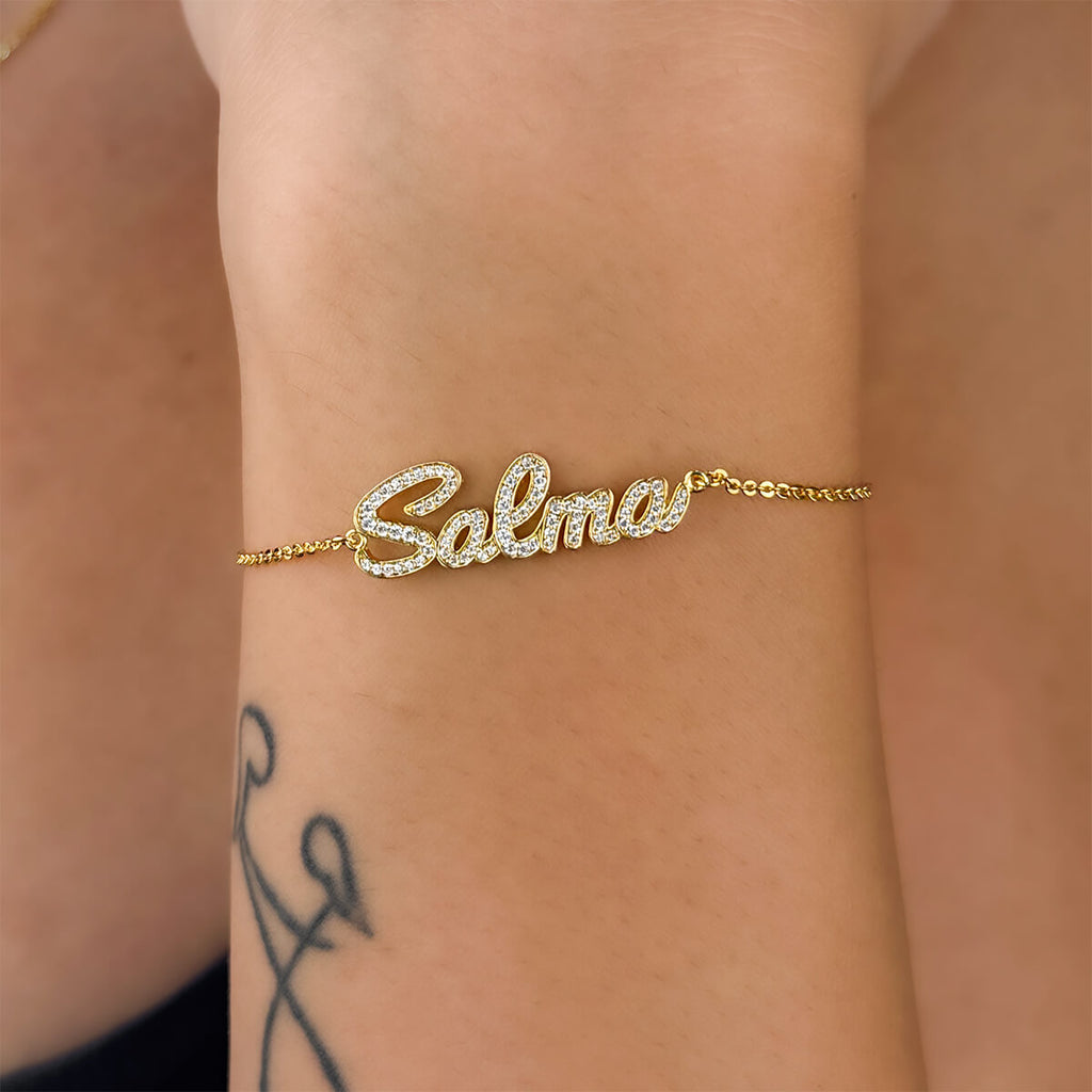 Custom Name Diamond Bracelet
