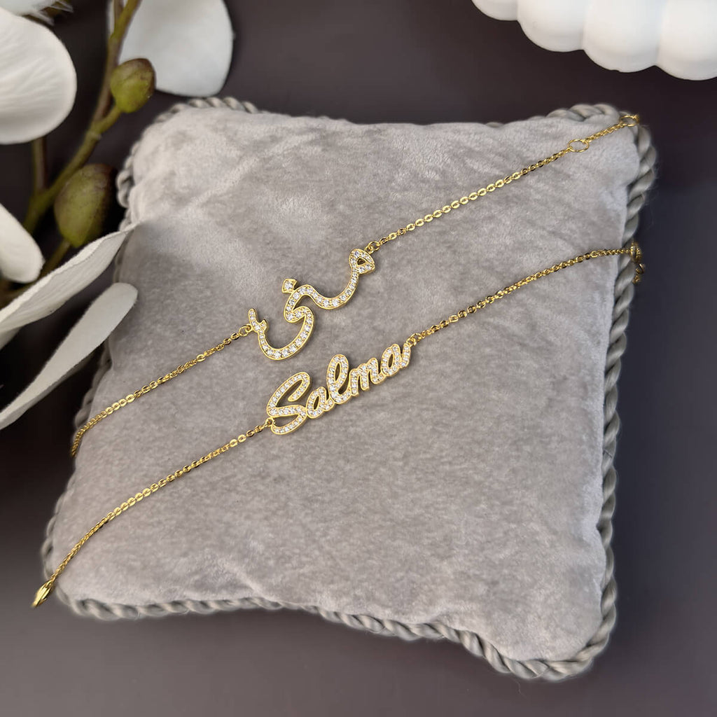 Custom Name Diamond Bracelet