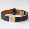 Name Plates Leather Bracelet