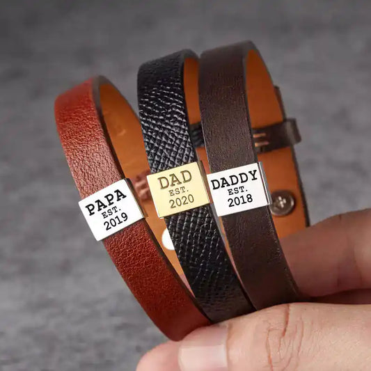 DAD est. Leather Bracelet