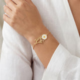 Daisy Flower Name Bracelet