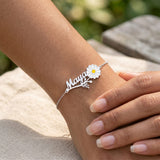 Daisy Flower Name Bracelet