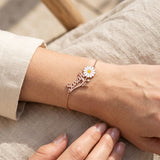 Daisy Flower Name Bracelet