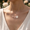 Daisy Flower Name Necklace