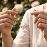 Daisy Flower Name Necklace