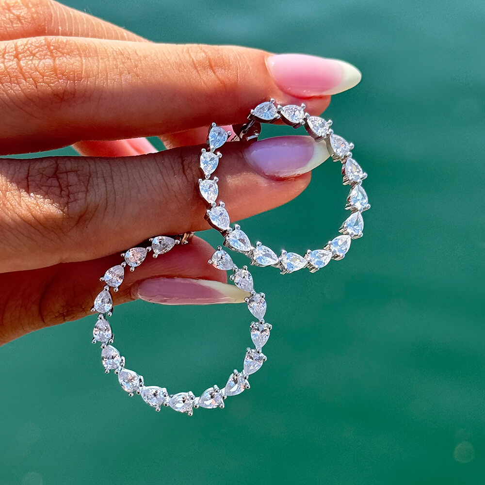 Dream Luxury Diamond Hoops