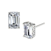 Emerald Cut Diamond Studs