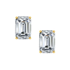 Emerald Cut Diamond Studs