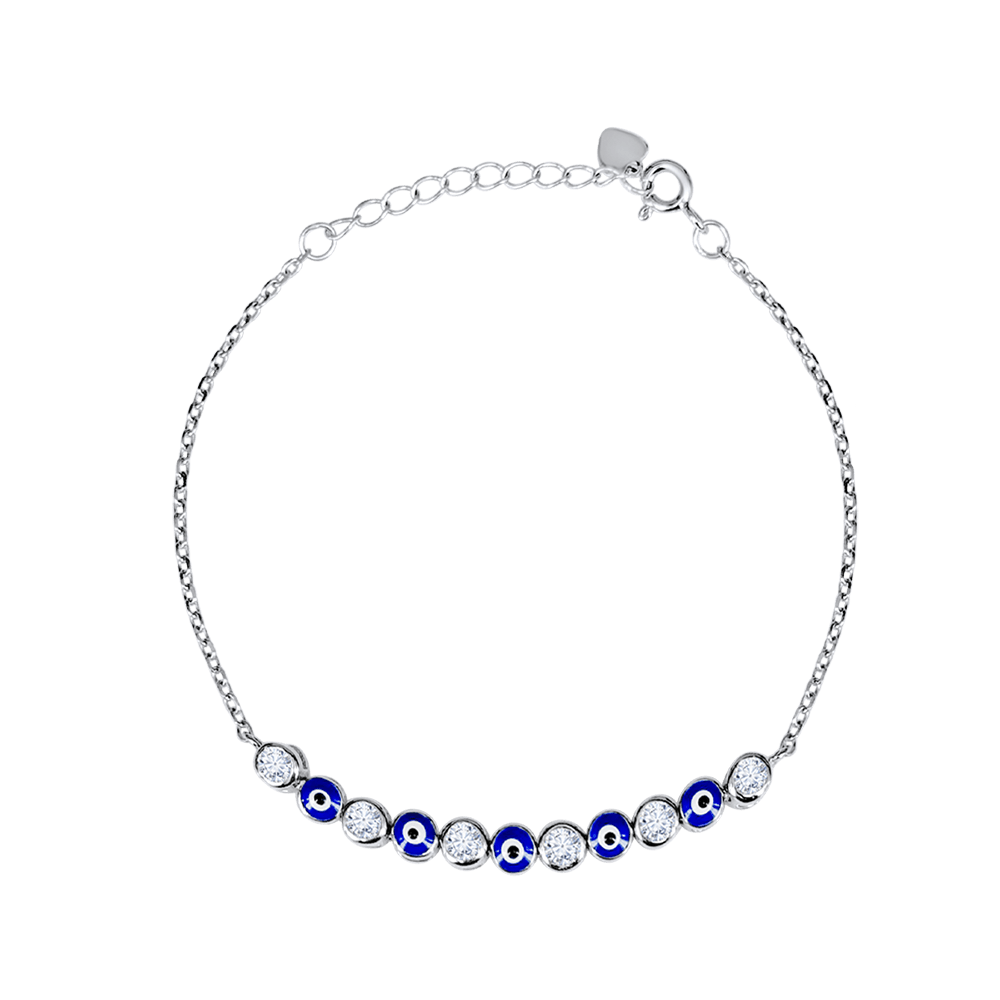 Mini Evil Eye Diamond Bracelet