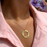 Family Circle Birthstones Gold 18K Necklace